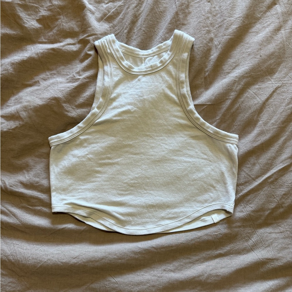 Lululemon hold tight cropped tank top in bone